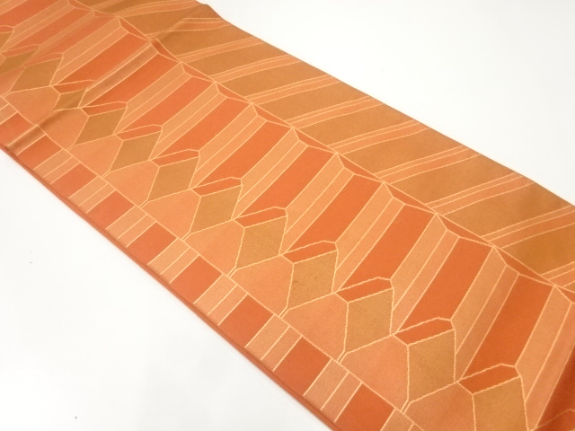 川島織物製　抽象模様織出し袋帯